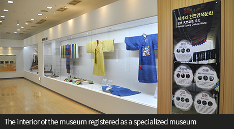 The interior of the museum registered as a specialized museum